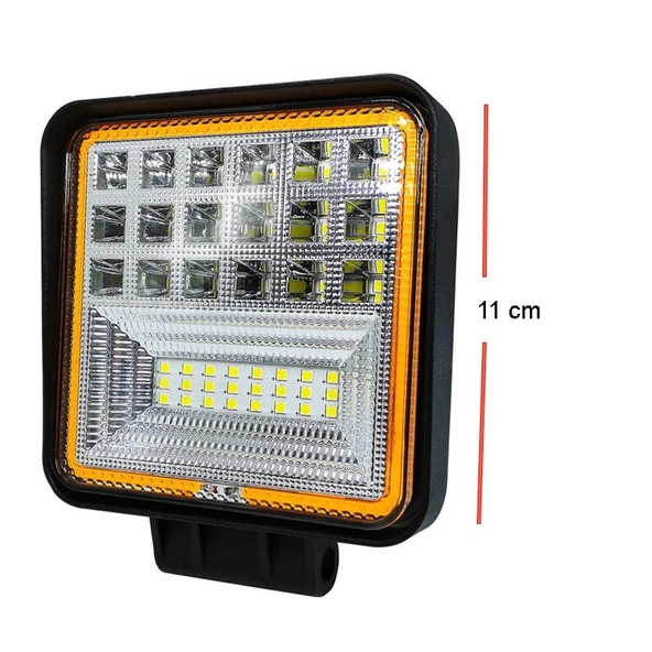 Space Space Sis lambası kare kırmızı angellı 12-24v adet / LASS312 ürün görseli 1
