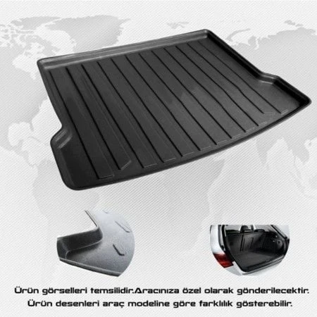 Rizline Citroen c3 (ince stepneli) bagaj havuzu paspası 2009/2016 Rizline ürün görseli 1