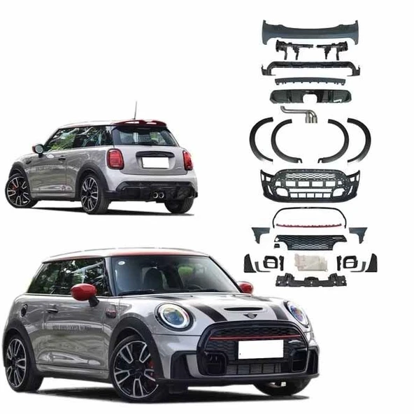 AUTOGP Mini cooper f56 f57 2d facelift jcw body kit tampon seti 2014 / 2018 ürün görseli 1