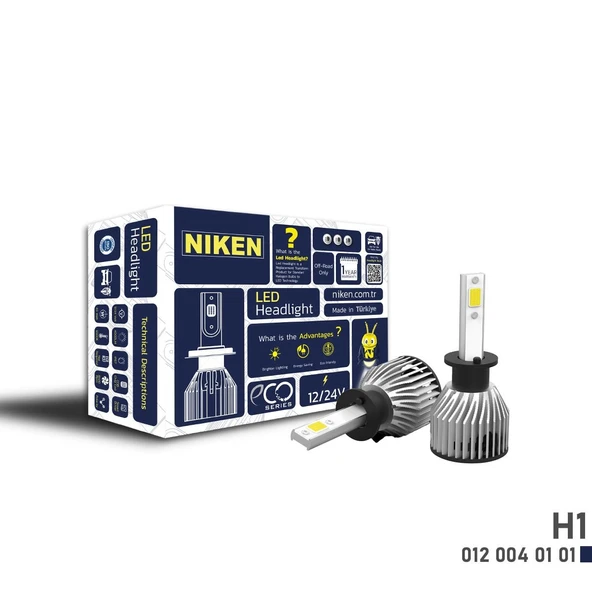 NİKEN H1 led xenon far ampulü seti niken eco 8000lm ürün görseli 1