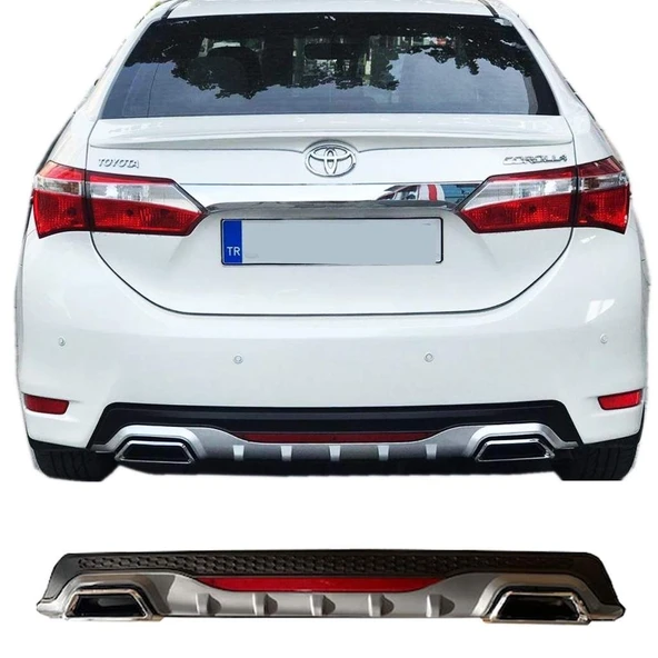 AUTOGP Toyota corolla arka tampon difüzörü amg model 2013 / 2019 ürün görseli 1