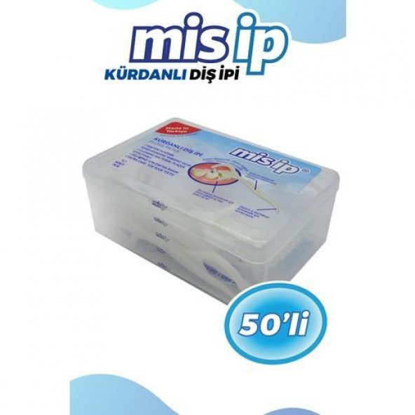 MİS İP KÜRDANLI DİŞ İPİ KARE 50 Lİ ürün görseli 1