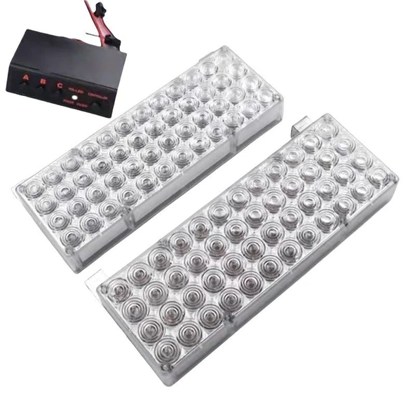 Space Flaşlı ikaz lambası 96 led kırmızı kırmızı / LAPA19-4 ürün görseli 1