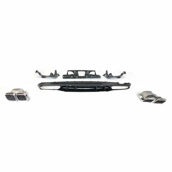 AUTOGP Mercedes w205 c63arka difüzör ve egzoz ucu 2019+ ürün görseli 1