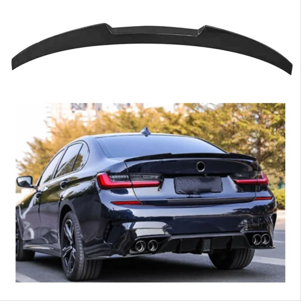 AUTOGP Bmw g20 m4 bagaj üstü spoiler pianoblack 2019+ ürün görseli 1