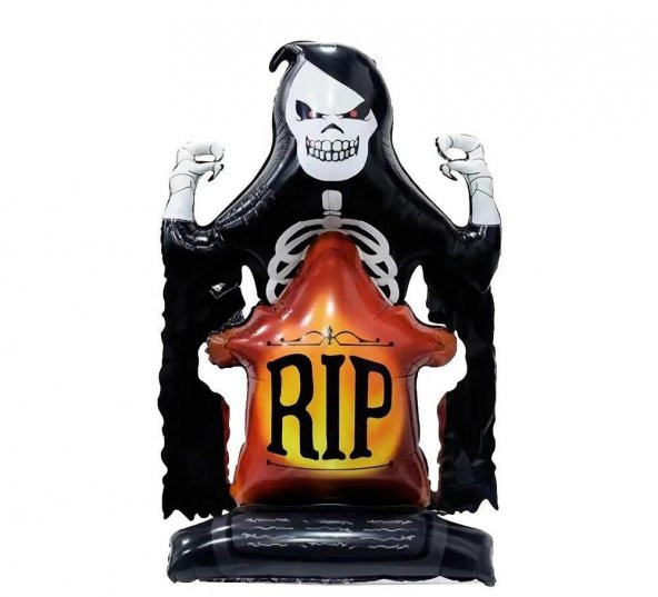 Halloween Mezar Taşı Rip Folyo Balon 70x110 cm ürün görseli 1