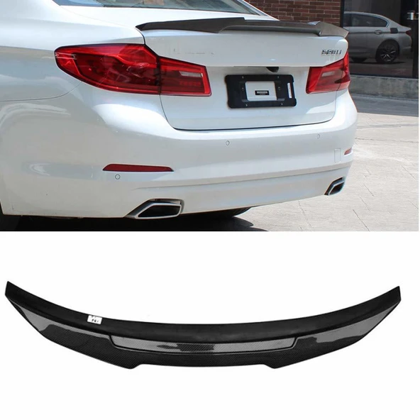 AUTOGP Bmw g30 psm bagaj üstü spoiler siyah boyalı 2017+ ürün görseli 1