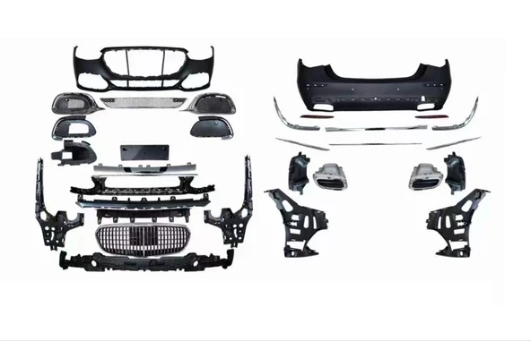 AUTOGP Mercedes w223 maybach body kit tampon seti komple 2021+ ürün görseli 1