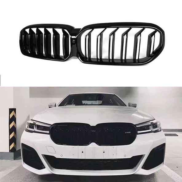 AUTOGP Bmw g30 lci m5 ön böbrek panjur piano black 2020 / 2024 f90 lci ürün görseli 1