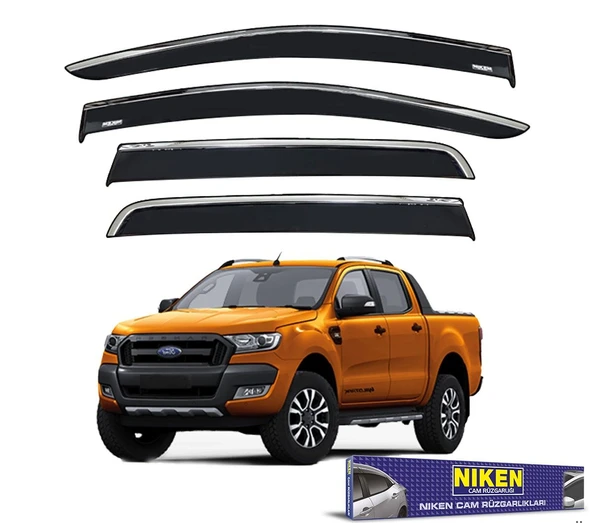 NİKEN Ford ranger cam rüzgarlığı kromlu 2012 / 2024  niken ürün görseli 1