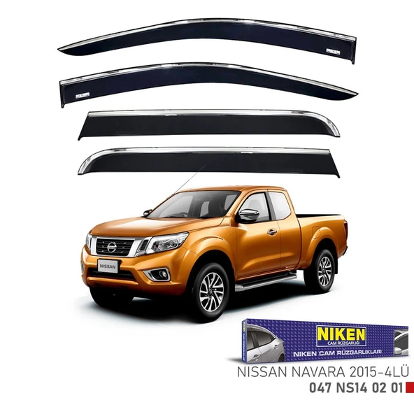 NİKEN Nissan navara cam rüzgarlığı kromlu 2016+ niken ürün görseli 1