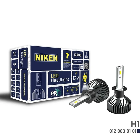 NİKEN H3 led xenon far aydınlatma seti şimşek etkili niken pro 6400lm ürün görseli 1