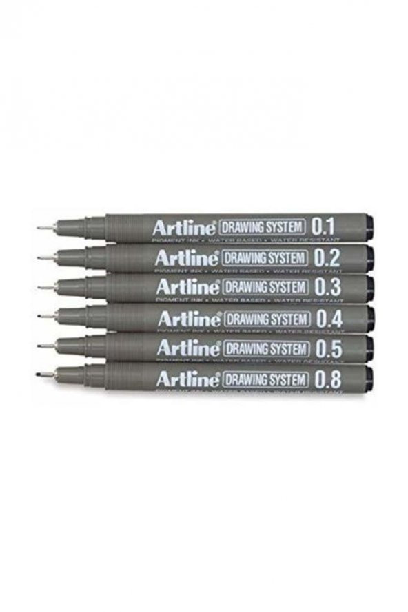 Artline Teknik Çizim Kalemi  6 lı Set ürün görseli 1