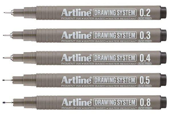 Artline Teknik Çizim Kalemi  5 li Set ürün görseli 1