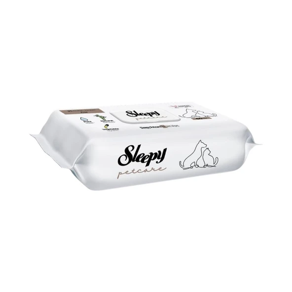 Sleepy Petcare Evcil Hayvan Islak Havlusu 60 Yaprak x 12 ürün görseli 1