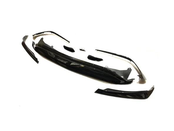 AUTOGP Mercedes w117 cla ön tampon aero tampon ekleri amg uyumlu 2016 / 2018 ürün görseli 1