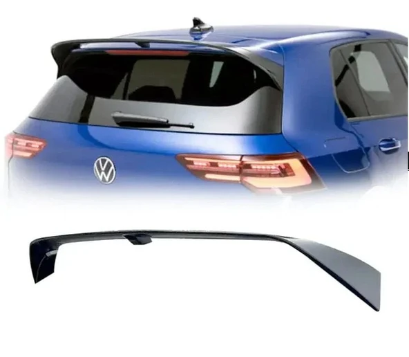AUTOGP Vw Golf 8 rline bagaj üstü spoiler pianonblack 2020+ ürün görseli 1