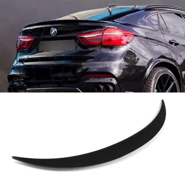 AUTOGP Bmw x6 f16 bagaj üstü spoiler pianoblack boyalı 2015+ ürün görseli 1