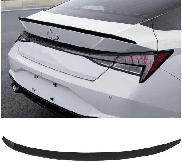 AUTOGP Hyundai elantra bagaj üstü spoiler pianoblack boyalı 2021+ ürün görseli 1