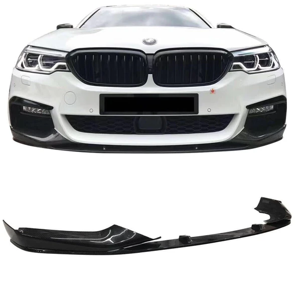 AUTOGP Bmw G30 ön tampon altı lip m-performance pianoblack 2017 / 2020 5 serisi ürün görseli 1