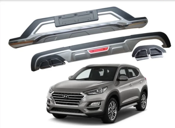 AUTOGP Hyundai tucson ön arka tampon koruması difüzör 2018 2019 2020 1.6 ürün görseli 1
