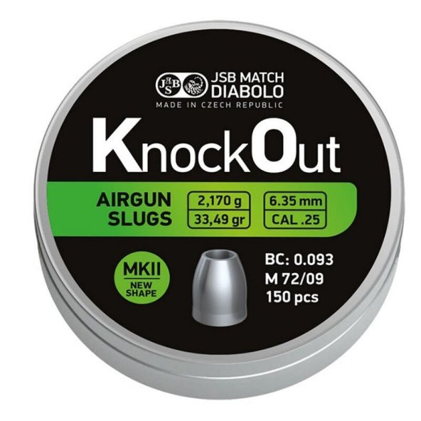 JSB DIABOLO KNOCKOUT MKII 6.35 MM SACMA (CAL25) ürün görseli 1