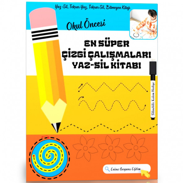 Okul Öncesi EN SÜPER Çizgi Çalışmaları (YAZ-SİL) ürün görseli 1