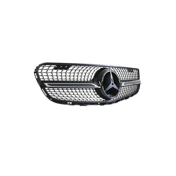AUTOGP Mercedes glc diamond ön panjur ızgara siyah x253 ürün görseli 1