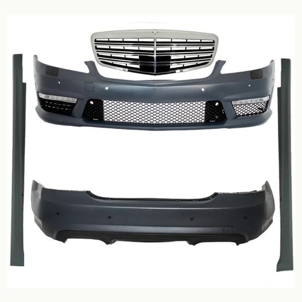 AUTOGP Mercedes w221 s63 / s65 body kit tampon seti panjurlu ürün görseli 1