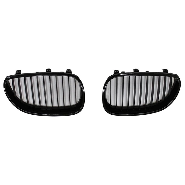 AUTOGP Bmw e60 ön panjur böbrek krom çerçeve mat siyah iç ızgara ürün görseli 1