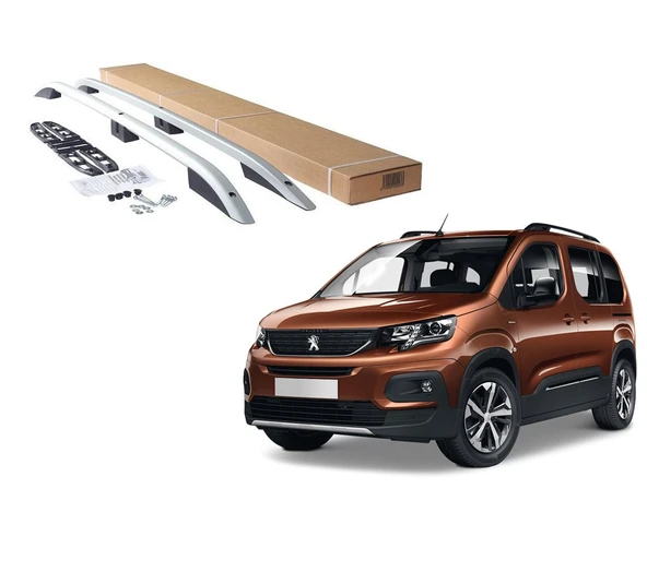 NİKEN Peugeot rifter tavan çıtası port bagaj taşıyıcı gri kısa 2019+ ürün görseli 1