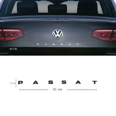 AUTOGP Vw passat bagaj yazısı arması siyah ürün görseli 1