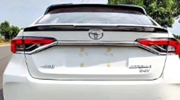 AUTOGP Toyota corolla bagaj üstü spoiler siyah yarasa 2019+ ürün görseli 1