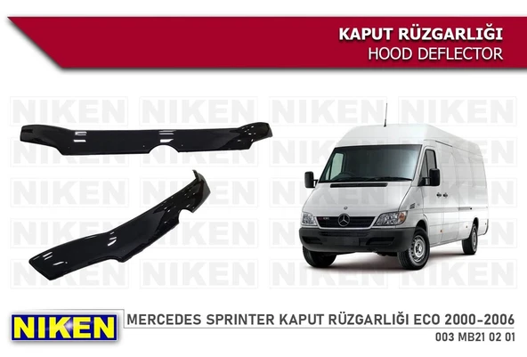 NİKEN Mercedes sprinter kaput rüzgarlığı koruyucu 2000 / 2006 ürün görseli 1