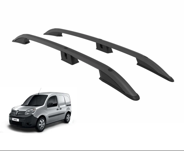 NİKEN Renault kango 2 tavan çıtası port bagaj taşıyıcı siyah 2008+ ürün görseli 1