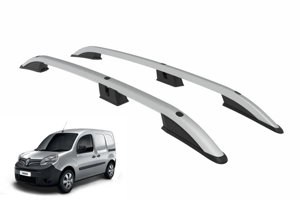 NİKEN Renault kango 2 maxi tavan çıtası port bagaj taşıyıcı gri 2008+ ürün görseli 1