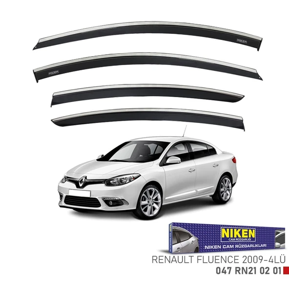 NİKEN Renault fluence cam rüzgarlığı kromlu niken ürün görseli 1