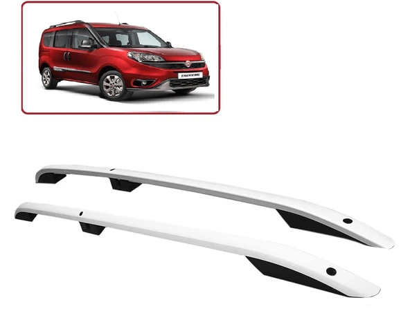 NİKEN Fiat doblo 3 maxi tavan çıtası port bagaj taşıyıcı uzun gri 2015+ ürün görseli 1