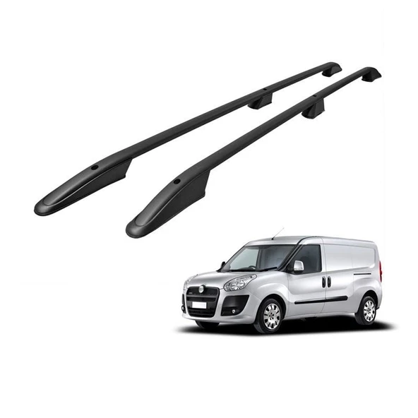 NİKEN Fiat doblo 2 maxi tavan çıtası port bagaj taşıyıcı uzun siyah 2010 / 2015 ürün görseli 1