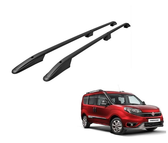 NİKEN Fiat doblo 2 3 maxi tavan çıtası port bagaj taşıyıcı uzun siyah 2011 / 2022 ürün görseli 1