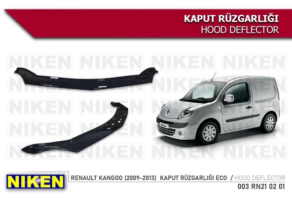 NİKEN Renault kango kaput rüzgarlığı koruyucu 2010 / 2013 ürün görseli 1
