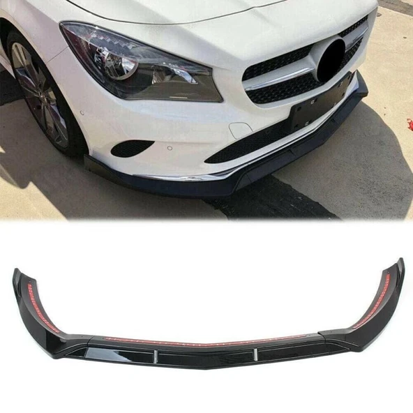 AUTOGP Mercedes cla ön tampon altı lip 3 parça kulaklı w117 2013 / 2019 ürün görseli 1