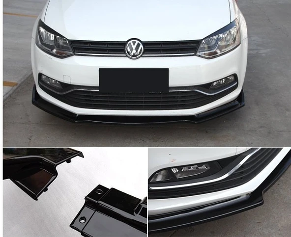 AUTOGP Vw polo 6c ön tampon altı lip 3 parça kulaklı 2014 / 2018 ürün görseli 1