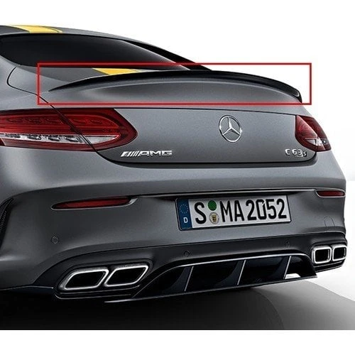 AUTOGP Mercedes w205 coupe bagaj üstü spoiler siyah boyalı ürün görseli 1