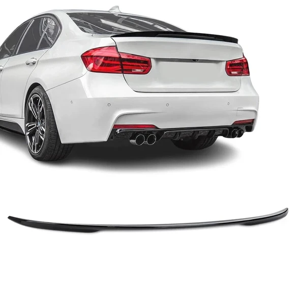 AUTOGP Bmw F30 bagaj üstü spoiler pianoblack boyalı m-performance ürün görseli 1