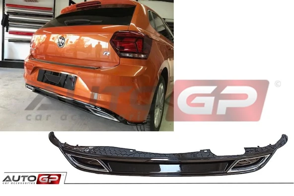 AUTOGP Vw polo aw1 arka tampon difüzörü r-line  2018+ ürün görseli 1
