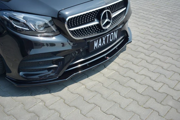 AUTOGP Mercedes w213 ön tampon altı lip 3 parça kulaklı 2014+ e class ürün görseli 1