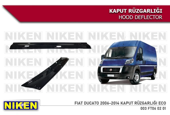 NİKEN Fiat ducato kaput rüzgarlığı koruyucu 2006 / 2014 ürün görseli 1