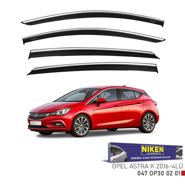 NİKEN Opel astra k cam rüzgarlığı kromlu 2017+ niken ürün görseli 1