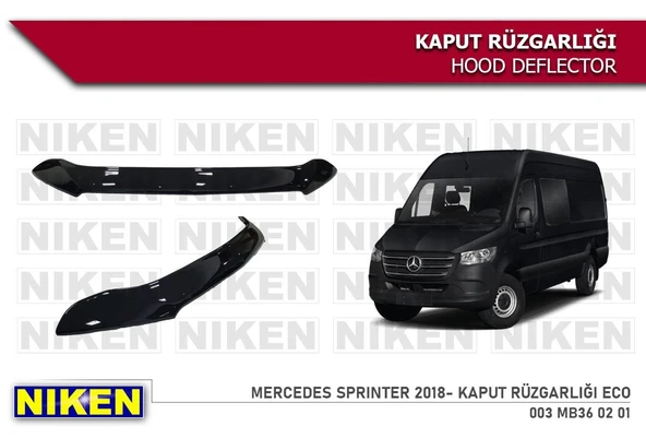 NİKEN Mercedes sprinter kaput rüzgarlığı koruyucu 2018+ ürün görseli 1